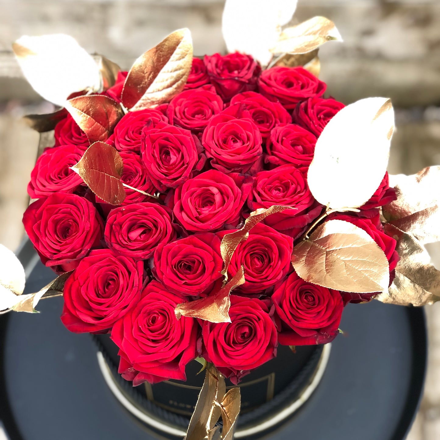 Rose Flower Hatbox Manchester Valentines 